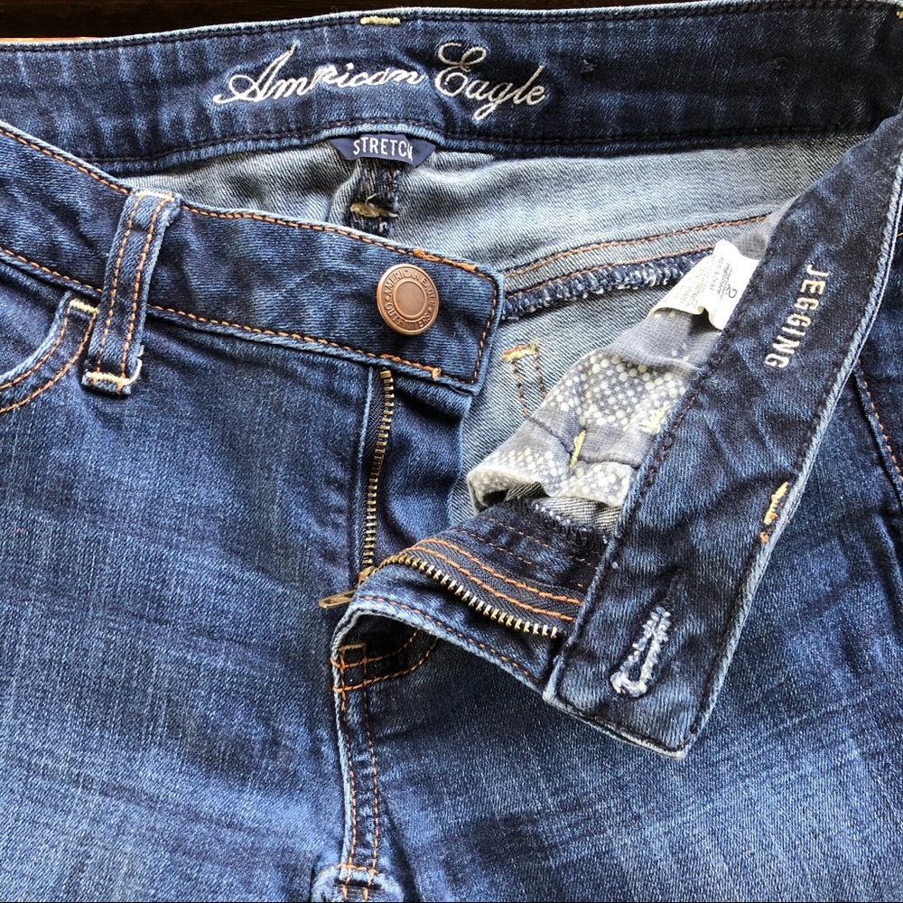 AEO Distressed Jegging Jeans, 2 - Picture 7 of 8